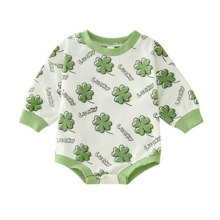 Rovga Baby Girl Bodysuits St. Patric.K S Day Long Sleeve Letter Floral Printed Romper Sweatshirt Bodysuits
Rovga Baby Girl Bodysuits St. Patric.K S Day Long Sleeve Letter Floral Printed Romper Sweatshirt Bodysuits