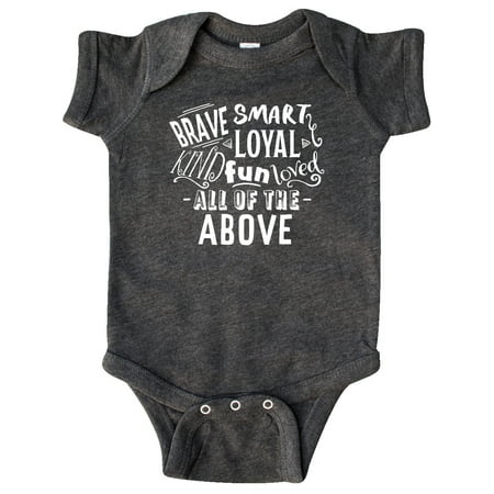 Inktastic Brave Smart Loyal Kind Fun Loved All of the Above Gift Baby Boy or Baby Girl Bodysuit
Inktastic Brave Smart Loyal Kind Fun Loved All of the Above Gift Baby Boy or Baby Girl Bodysuit