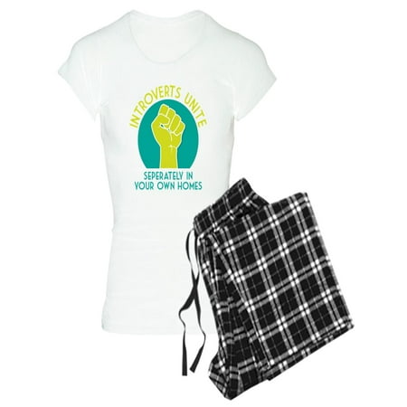 CafePress - Introverts Unite - Women s Light Pajamas