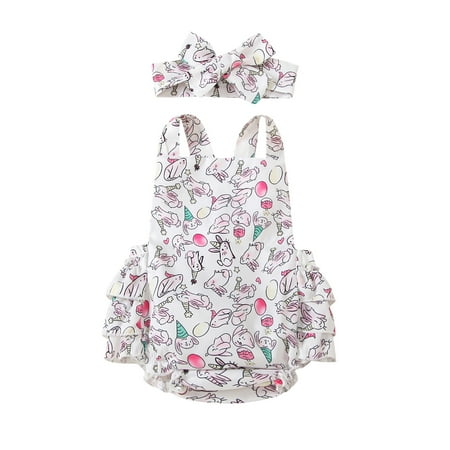 SELONE 2 Pieces 0-24M Easter Baby Girl Clothes Newborn Infant Baby Girls Easter Bunny Printed Bodysuit Romper+Headbands Sets Graphic Bunny Gnomes Easter Eggs Printing Sleeveless Summer White 70
SELONE 2 Pieces 0-24M Easter Baby Girl Clothes Newborn Infant Baby Girls Easter Bunny Printed Bodysuit Romper+Headbands Sets Graphic Bunny Gnomes Easter Eggs Printing Sleeveless Summer White 70