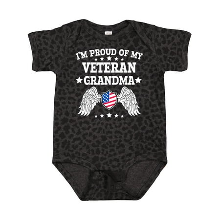 Inktastic I m Proud of My Veteran Grandma with Shield American Flag and Angel Wings Gift Baby Boy or Baby Girl Bodysuit
Inktastic I m Proud of My Veteran Grandma with Shield American Flag and Angel Wings Gift Baby Boy or Baby Girl Bodysuit