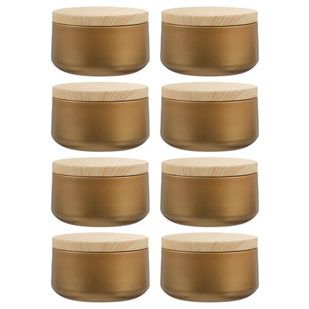 8 Pcs Metal Candle Jar Tinplate Container Tea Lights Candles Toiletry Containers Making Storage Wood Travel
8 Pcs Metal Candle Jar Tinplate Container Tea Lights Candles Toiletry Containers Making Storage Wood Travel