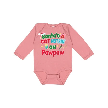 Inktastic Santa s Got Nothin on Pawpaw with Christmas Presents Gift Baby Boy or Baby Girl Long Sleeve Bodysuit
Inktastic Santa s Got Nothin on Pawpaw with Christmas Presents Gift Baby Boy or Baby Girl Long Sleeve Bodysuit