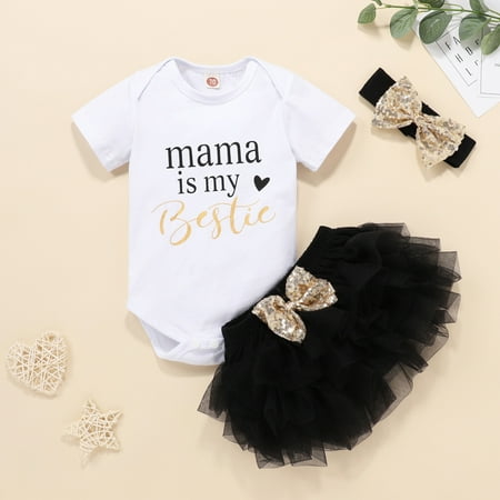 AURIGATE Clearance! Toddler Girls Letter Print Short Sleeve Romper Black Net Yarn Culottes Headdress
AURIGATE Clearance! Toddler Girls Letter Print Short Sleeve Romper Black Net Yarn Culottes Headdress