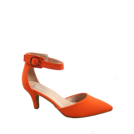 Sunrise-39 Women s Ankle Strap Buckle Pointy Toe Stiletto Low Heel Pumps ( Orange 5.5 )
Sunrise-39 Women s Ankle Strap Buckle Pointy Toe Stiletto Low Heel Pumps ( Orange 5.5 )