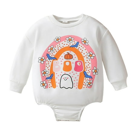 ASFGIMUJ Baby Sweater Romper Toddler Long Sleeve Cartoon Pumpkin Prints Rompers Jumpsuits Baby Bodysuits Boy White 0 Months-3 Months
ASFGIMUJ Baby Sweater Romper Toddler Long Sleeve Cartoon Pumpkin Prints Rompers Jumpsuits Baby Bodysuits Boy White 0 Months-3 Months