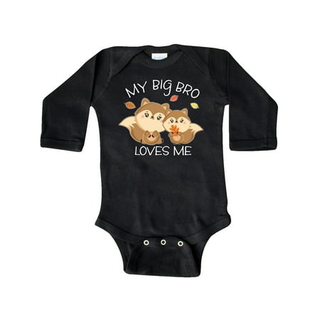 Inktastic My Big Bro Loves Me with Cute Squirrels in Autumn Gift Baby Boy or Baby Girl Long Sleeve Bodysuit 
Inktastic My Big Bro Loves Me with Cute Squirrels in Autumn Gift Baby Boy or Baby Girl Long Sleeve Bodysuit