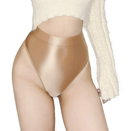 ALSLIAO Fashion Womens Shiny Knickers Stretch Briefs Underwear High Waist Panties Brown L
ALSLIAO Fashion Womens Shiny Knickers Stretch Briefs Underwear High Waist Panties Brown L