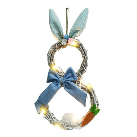 Hi.FANCY Wreath Wood Cloth Hanging Wreath Vine Garland Pendant for Easter Decoration Blue
Hi.FANCY Wreath Wood Cloth Hanging Wreath Vine Garland Pendant for Easter Decoration Blue