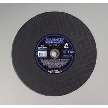 Radnor 14 X 3/32 X 1 A36P Aluminum Oxide Reinforced Type 1 Cut Off Wheel For Use With Chop Saw On Steel Studs (6 Pack)
Radnor 14 X 3/32 X 1 A36P Aluminum Oxide Reinforced Type 1 Cut Off Wheel For Use With Chop Saw On Steel Studs (6 Pack)