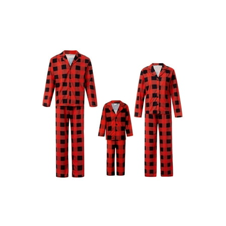 One opening Christmas Family Matching Pajamas Set Plaid Printed Pattern Long Sleeve Tops + Trousers Sleepwear
One opening Christmas Family Matching Pajamas Set Plaid Printed Pattern Long Sleeve Tops + Trousers Sleepwear