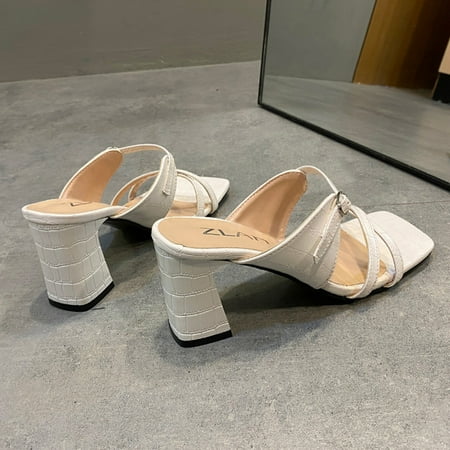 Cathalem Women s Dress Sandals High Sandals Toe-knob Lace-up Shoes Heels Fashion Breathable Women s Casual Women Fashion Sandals White 8.5
Cathalem Women s Dress Sandals High Sandals Toe-knob Lace-up Shoes Heels Fashion Breathable Women s Casual Women Fashion Sandals White 8.5