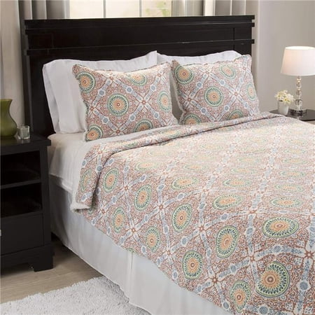 Bedford Home 66A-03852 Emilia Reversible 2 Piece Quilt Set with Sherpa - Twin Size