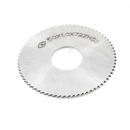 Unique Bargains 50mm x 1mm x 16mm Milling Cutter 72T Slitting Saw Silver Tone