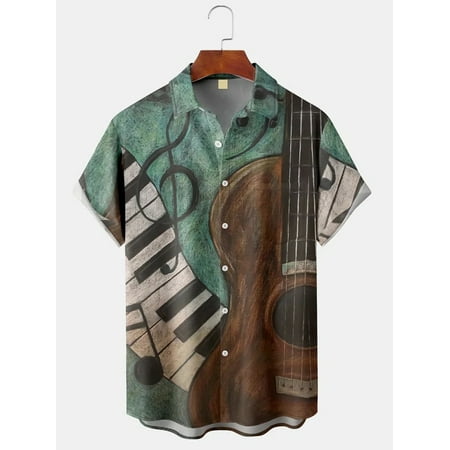 MLFU Youth Adult Music and Arts Festival Casual Short Sleeve Hawaiian Shirt with Breast Pocket Relaxed-Fit Bowling Shirts For Men
MLFU Youth Adult Music and Arts Festival Casual Short Sleeve Hawaiian Shirt with Breast Pocket Relaxed-Fit Bowling Shirts For Men