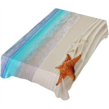 SKYSONIC Summer Beach Starfish Rectangle Tablecloth Dinner Table Cover for Outdoor & Indoor Patio Picnic BBQ Holiday Party 60x60In
SKYSONIC Summer Beach Starfish Rectangle Tablecloth Dinner Table Cover for Outdoor & Indoor Patio Picnic BBQ Holiday Party 60x60In