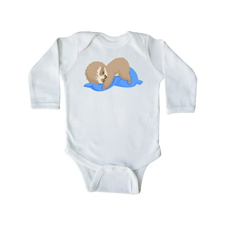 Inktastic Cute Baby Sloth Sleeping on Blue Pillow Gift Baby Boy or Baby Girl Long Sleeve Bodysuit
Inktastic Cute Baby Sloth Sleeping on Blue Pillow Gift Baby Boy or Baby Girl Long Sleeve Bodysuit