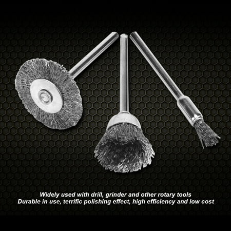Tebru Grinder Wire Wheel 24pcs Stainless Steel/Brass Wire Wheel Polishing Brushes for Grinder Drill Rotary Tool Wire Wheel Brush
Tebru Grinder Wire Wheel 24pcs Stainless Steel/Brass Wire Wheel Polishing Brushes for Grinder Drill Rotary Tool Wire Wheel Brush
