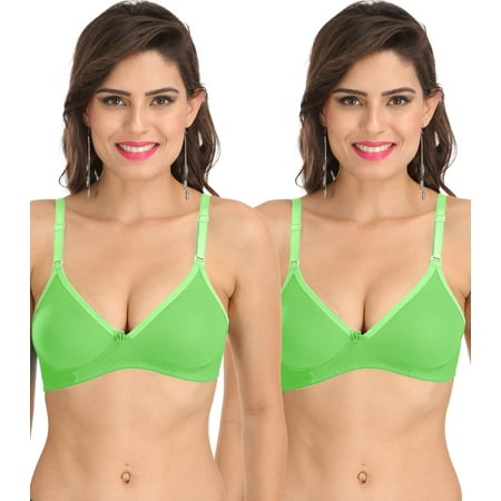Ossirrio Women s Everyday Non Padded Non Wired 3/4th Coverage T-Shirt Bra with Free Transparent Strap Green Green
Ossirrio Women s Everyday Non Padded Non Wired 3/4th Coverage T-Shirt Bra with Free Transparent Strap Green Green