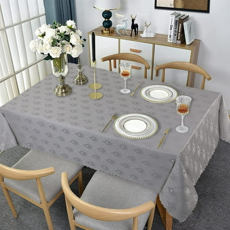 Kitsin Jacquard Table Cloth Heavy Weight Fabric Spill Proof Anti-Wrinkle Damask Table Cover for Kitchen Banquet Party
Kitsin Jacquard Table Cloth Heavy Weight Fabric Spill Proof Anti-Wrinkle Damask Table Cover for Kitchen Banquet Party