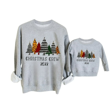 Womens Casual Christmas Tree Printed Sweatshirt Long Sleeved Soild Color O Neck Sweatshirt Christmas Pajamas for Family Dog
Womens Casual Christmas Tree Printed Sweatshirt Long Sleeved Soild Color O Neck Sweatshirt Christmas Pajamas for Family Dog