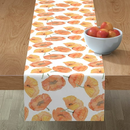 Cotton Sateen Table Runner 90 - Poppy Mix Floral Watercolor Spring Poppies Garden Botanical Water Color Print Custom Table Linens by Spoonflower
Cotton Sateen Table Runner 90 - Poppy Mix Floral Watercolor Spring Poppies Garden Botanical Water Color Print Custom Table Linens by Spoonflower