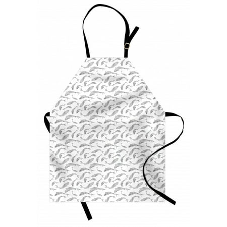 Fish Apron Abstract Sketchy Marine Life Inspired Illustration Line Art Underwater Theme Unisex Kitchen Bib Apron with Adjustable Neck for Cooking Baking Gardening Black White Silver by Ambesonne
Fish Apron Abstract Sketchy Marine Life Inspired Illustration Line Art Underwater Theme Unisex Kitchen Bib Apron with Adjustable Neck for Cooking Baking Gardening Black White Silver by Ambesonne