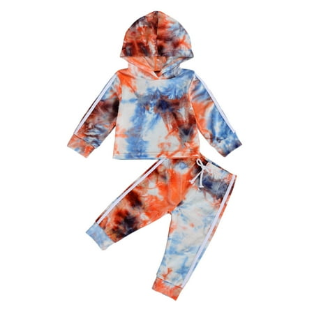One opening 2 Pieces Kids Suit Tie-Dye Print Long Sleeve Hooded Top and Trousers for Girls Boys
One opening 2 Pieces Kids Suit Tie-Dye Print Long Sleeve Hooded Top and Trousers for Girls Boys