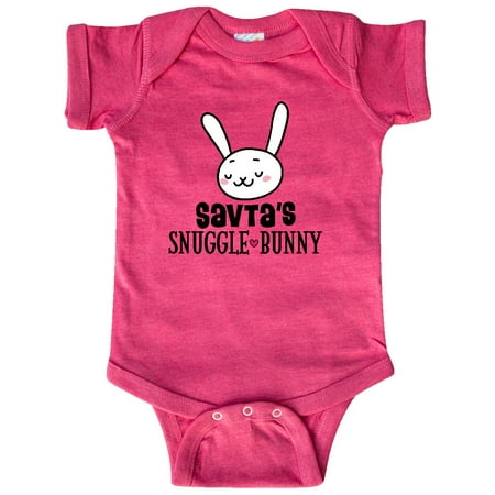 Inktastic Savta Snuggle Bunny Grandchild Gift Gift Baby Boy or Baby Girl Bodysuit