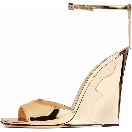 Women s Wedge Sandals Peep Toe Ankle Buckle High Heels Summer Backless Heeled Sandal
Women s Wedge Sandals Peep Toe Ankle Buckle High Heels Summer Backless Heeled Sandal