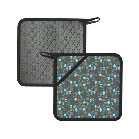 2PCS Pot Holders for Kitchen - Heat Resistant Silicone Pot Holders with Hanging Loop Skull cute organ Non Slip Oven Hot Pads Potholders for Decor Baking Cooking Kitchen
2PCS Pot Holders for Kitchen - Heat Resistant Silicone Pot Holders with Hanging Loop Skull cute organ Non Slip Oven Hot Pads Potholders for Decor Baking Cooking Kitchen