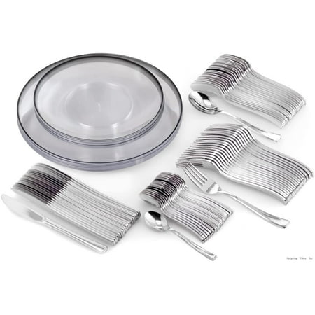 240 Pack Disposable Plastic Plate Set With Cutlery For 40 Plastic Silverware Set Includes 40 Plastic Plate Plastic Dessert Plates Plastic Forks Plastic Spoons Plastic Knives Dessert Spoons
240 Pack Disposable Plastic Plate Set With Cutlery For 40 Plastic Silverware Set Includes 40 Plastic Plate Plastic Dessert Plates Plastic Forks Plastic Spoons Plastic Knives Dessert Spoons