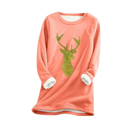 Women Thick Christmas Printing Sweatshirt Warm O-neck Underwear Top Tee Fashion Long Sleeve Shirt for Women Soft Cotton Long Sleeve T Shirt Women Short Sleeve Scrub Jackets Long Sleeve Running
Women Thick Christmas Printing Sweatshirt Warm O-neck Underwear Top Tee Fashion Long Sleeve Shirt for Women Soft Cotton Long Sleeve T Shirt Women Short Sleeve Scrub Jackets Long Sleeve Running