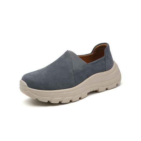 Lacyhop Womens Work Casual Loafers Non-Slip Faux Suede Walking Shoe Round Toe Flats Dark Gray 8
Lacyhop Womens Work Casual Loafers Non-Slip Faux Suede Walking Shoe Round Toe Flats Dark Gray 8