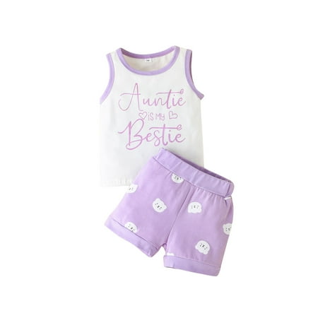TheFound Infant Baby Girls Boys Cute Clothes 2pcs Letter Print Sleeveless Vest Tops+Elastic Shorts Sets
TheFound Infant Baby Girls Boys Cute Clothes 2pcs Letter Print Sleeveless Vest Tops+Elastic Shorts Sets
