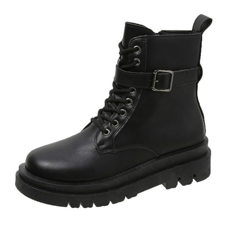 Fashion Autumn And Winter Women Boots Thick Sole Non Slip Lace Up Solid Color Buckle Casual Style
Fashion Autumn And Winter Women Boots Thick Sole Non Slip Lace Up Solid Color Buckle Casual Style