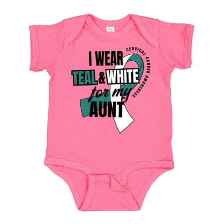 Inktastic I Wear Teal and White for My Aunt Cervical Cancer Awareness Gift Baby Boy or Baby Girl Bodysuit
Inktastic I Wear Teal and White for My Aunt Cervical Cancer Awareness Gift Baby Boy or Baby Girl Bodysuit
