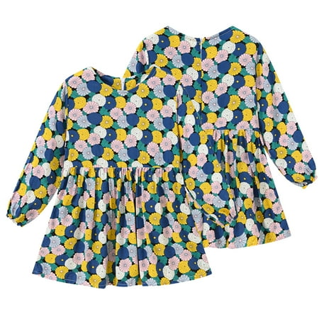 WOLLED 1-7T Girls Long Sleeve Flower Prints Dress Spring Casual Princess Dresses Fall A-Line Onesies Cotton Skirt with Zipper for Baby Toddler Kids
WOLLED 1-7T Girls Long Sleeve Flower Prints Dress Spring Casual Princess Dresses Fall A-Line Onesies Cotton Skirt with Zipper for Baby Toddler Kids