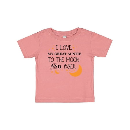 Inktastic I Love My Great Auntie To The Moon and Back Gift Baby Boy or Baby Girl T-Shirt
Inktastic I Love My Great Auntie To The Moon and Back Gift Baby Boy or Baby Girl T-Shirt