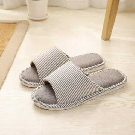Wavsuf Fuzzy Slippers for Women Casual Summer Striped Anti-slip Linen Home Coffee Slippers Size 43
Wavsuf Fuzzy Slippers for Women Casual Summer Striped Anti-slip Linen Home Coffee Slippers Size 43