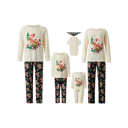 Ma&Baby Parent-child Christmas Pajamas Long Sleeve Deer Print Tops + Long Pants Set
Ma&Baby Parent-child Christmas Pajamas Long Sleeve Deer Print Tops + Long Pants Set