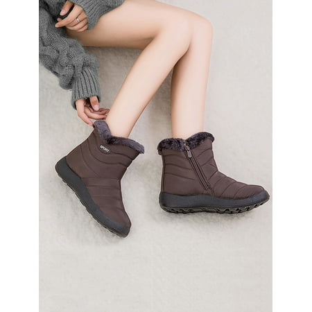 Tenmix Womens Fur Lined Snow Ankle Boots Ladies Winter Warm Waterproof Shoes Non-slip US 9 Brown
Tenmix Womens Fur Lined Snow Ankle Boots Ladies Winter Warm Waterproof Shoes Non-slip US 9 Brown