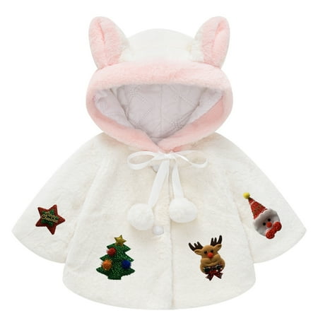 Odeerbi Clearance Baby Girl Clothes Toddler Winter Cloak Solid Color Plush Cute Rabbit Ears Hoodie Thick Coat
Odeerbi Clearance Baby Girl Clothes Toddler Winter Cloak Solid Color Plush Cute Rabbit Ears Hoodie Thick Coat