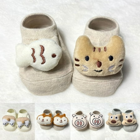 Naturegr 1 Pair Baby Socks Cartoon Animal Anti-skid Skin Friendly Kids Floor Socks for Household
Naturegr 1 Pair Baby Socks Cartoon Animal Anti-skid Skin Friendly Kids Floor Socks for Household