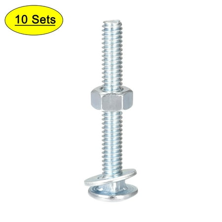 Uxcell Square Neck Carriage Bolts with Nuts & Washers Carbon Steel Coach Bolt Screw 1/4-20 x 2
Uxcell Square Neck Carriage Bolts with Nuts & Washers Carbon Steel Coach Bolt Screw 1/4-20 x 2