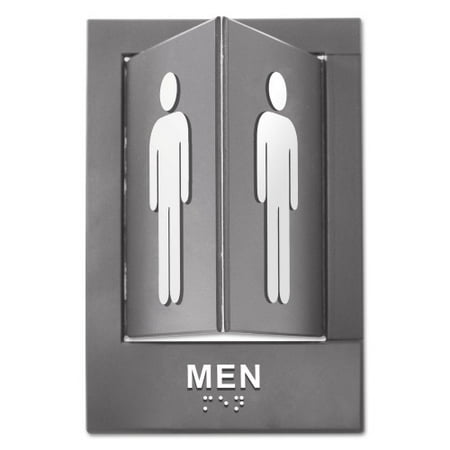Advantus Pop-Out ADA Sign Men Tactile Symbol/Braille Plastic 6 x 9 Gray/White (91096)
Advantus Pop-Out ADA Sign Men Tactile Symbol/Braille Plastic 6 x 9 Gray/White (91096)