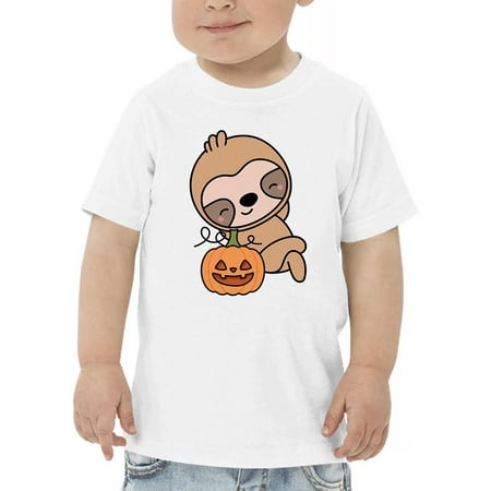 Halloween Sloth And Pumpkin T-Shirt Toddler -Image by Shutterstock 2 Toddler