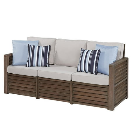 Home Styles Barnside 3-Seat Sofa with Accent Pillows