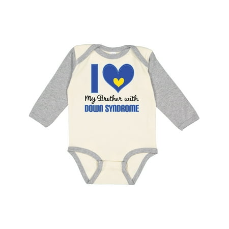 Inktastic Down Syndrome I love my Brother Gift Baby Boy or Baby Girl Long Sleeve Bodysuit
Inktastic Down Syndrome I love my Brother Gift Baby Boy or Baby Girl Long Sleeve Bodysuit