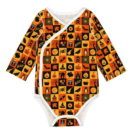 Matuu Halloween for Baby Long-Sleeve Bodysuit Soft Cotton Comfortable and Breathable Perfect for Newborns and Infants
Matuu Halloween for Baby Long-Sleeve Bodysuit Soft Cotton Comfortable and Breathable Perfect for Newborns and Infants